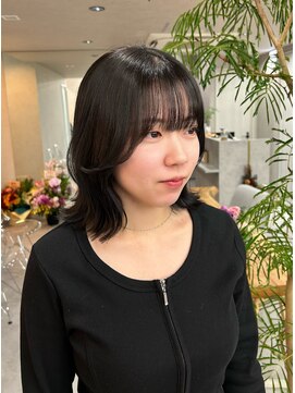 クム 横浜(qumu) 【qumu MARIKO】大人くびれボブ×アッシュブラック