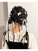 もこもこツインお団子