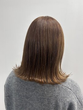 アクション 心斎橋店(ACTION) 【ブリーチなしカラー／オレンジベージュ】