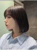 10代、20代大人おしゃれインナーカラーボブ