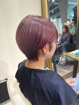 アミル(amiLe)&nbsp;マッシュショート/ボルドー/カシス/D