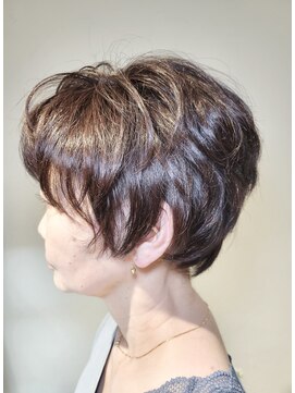 松本平太郎美容室 吉祥寺パートファイブ(PART5) ツーブロックショート×イノアカラー×ハイライト