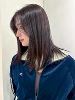 アルバム 渋谷パルコ(ALBUM) ミディアムロング美髪顔周りレイヤーおくれ毛_ba549783