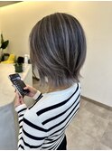 シルバーバレイヤージュボブ