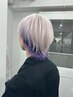 【ウルフエクステ】カット＋カラー＋シールエクステ60本 ￥29,300
