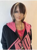 ショートボブ×ダークブラウン
