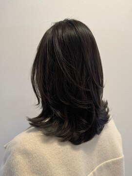 ムード(MOOD,) 暗めカラー/グランマッシュ[レイヤーカット/髪質改善/銀座]