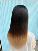 グラデーションカラー×ホワイトベージュ髪質改善Tr【高木】