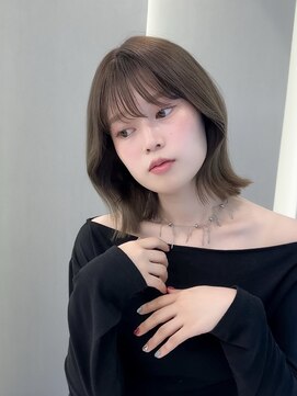 ロンドリゼル 札幌(Lond RiseL) ◯ オリーブグレー/韓国/レイヤーカット/髪質改善/縮毛矯正/札幌