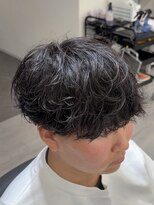 ビカムメンズヘアー 栄店(become men's hair) 無造作なのに収まるシャドウパーマ/名古屋栄メンズヘアカット