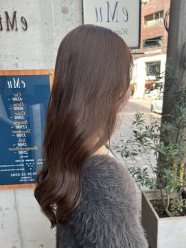 エミュ 天文館店(eMu) 【yuina】ブリーチ無しヘーゼルベージュカラー