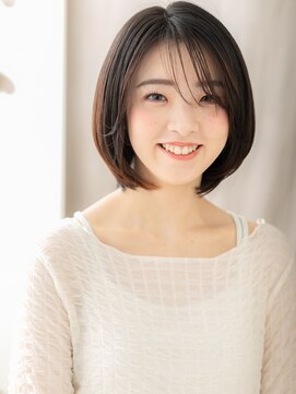 カバーヘア ブリス 大宮西口(COVER HAIR bliss) ダークグレージュ似合わせカット大人美人丸みボブX大宮30代40代