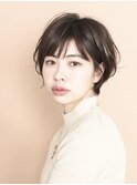 ふんわりショートボブ/ショートヘア/30代/40代/50代/表参道