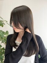 ルポ 京都四条河原町店(repos)&nbsp;【大人可愛いヘアスタイル】透明感カラー/流れる顔まわりカット