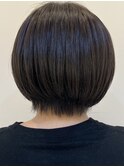 大人かわいい丸みショートボブ