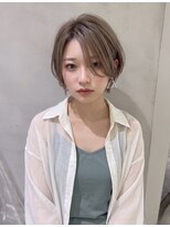 リクノス(Lychnus)&nbsp;丸みショート×ミルクティーベージュ