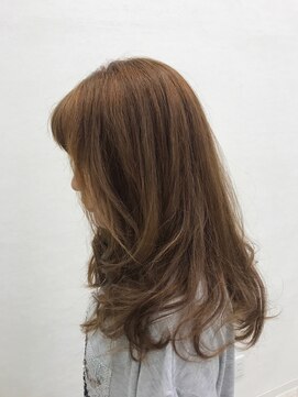 ルクール 東三条店(Le Coeur) オレンジベージュカラー/レイヤーロング/ヘルシースタイル/20代