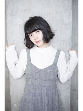 サロンドミルク 原宿(salon de MiLK) 【salon de MiLK 原宿】外ハネニュアンスカール×ブルージュ