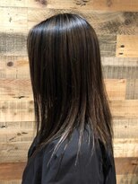 エヴァーグリーン ヘアー デザイン(evergreen hair design)&nbsp;グレージュコントラストナチュラルロング
