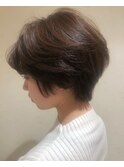 大人可愛い ショートボブ 小顔ショートボブ
