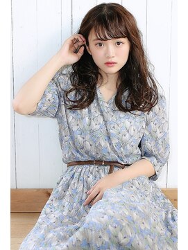 ピース 吉祥寺(Piece) ダークアッシュミディアムレイヤーカット大人ガーリー