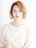 ヘアメイク ナル(hair make nalu) かきあげハイトーンボブ