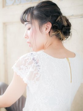 ブルー(BLUE) *CUORE水戸*…抜け感ある大人ガーリーアンニュイヘアアレンジb