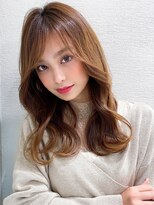 ラルユー(LallYou) 韓国ヘア/大人かわいい/ピンクベージュ/モテ髪/シースルー前髪
