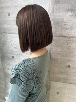 サラビューティーサイト 志免店(SARA Beauty Sight)&nbsp;40代50代大人ボブ☆ブラウンカラー/山之内