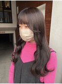 【韓国美人】レイヤー×ラベンダーカラー