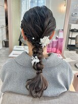 エルバイラビス 大宮(elu by lovis)&nbsp;《momo》ぽこぽこ編みおろし/結婚式/大宮/美髪