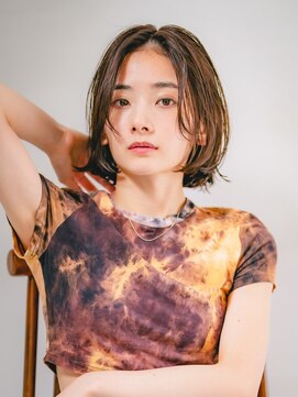 ベンジー 中目黒店(benji) ゆるパーマでオトナボブ　20代30代40代