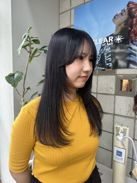 クリアー オブ ヘアー 藤が丘店(clear OF HAIR) フェイスレイヤー×ラベンダーカラー