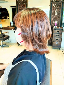 ヘアリゾート粋 ティガ 池袋店(tiga) ミディアムレイヤー/外ハネボブ