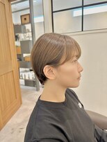 アルブル ヘアー デザイン(arbre hair design)&nbsp;丸みショート+ベージュカラー