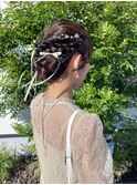 お呼ばれヘア/結婚式ヘア/成人式ヘア