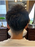 【40代 男性】ロンドンツーブロアイロンパーマ(大宮/バーバー)
