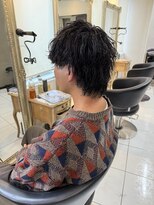 アイズ 海老名(AIZU)&nbsp;ウルフパーマ 波巻きパーマ メンズパーマ波巻きスパイラル