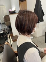エフフォーユアヘアー(F for your hair)&nbsp;ショートボブ×ピンクブラウン、か