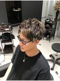 さ波巻きツイストスパイラルパーマ/フェザーパーマ/眉毛/メンズ 