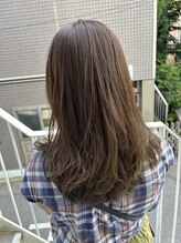 ピーシーズ(pieces) ゆる巻き+オリーブカラー