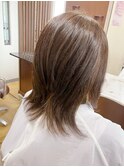 白髪染めミディアムスタイル
