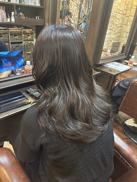 シャル 町田(shalu) 暗くても透け感 グレージュカラー