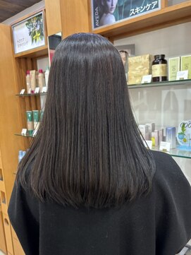 プランタンアヴェダ(printemps AVEDA) 透明感ダークブラウンストレート