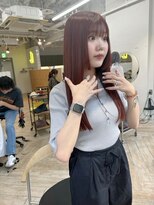 ラヴィズム 長岡店(LUVISM)&nbsp;韓国/顔周りレイヤー/ダブルカラー/ベージュ/前髪新潟長岡宮関