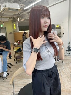 ラヴィズム 長岡店(LUVISM) 韓国/顔周りレイヤー/ダブルカラー/ベージュ/前髪新潟長岡宮関