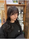 透明感グレージュ×顔まわりカット