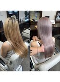 フェミニンで華やかな雰囲気のくすみパープルグレージュ【別府】