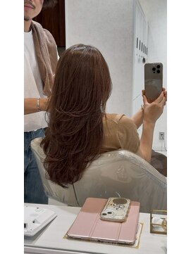 キャパ(CAPA) 透明感ベージュ×韓国風レイヤーカット(茅ヶ崎/20代/韓国ヘア)