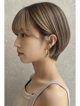 【カラー選定】肌映えする透明感カラーをチョイス［前髪カット/白髪染め/白髪ぼかし/ショート/髪質改善］